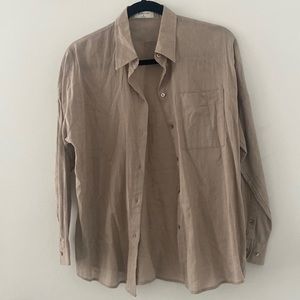 Aritzia Babaton Button Up Relaxed Shirt